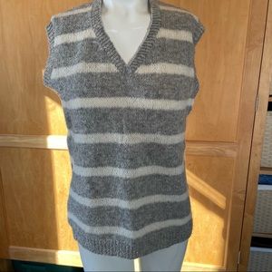 Hand knit sleeveless vest